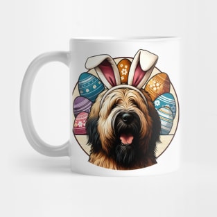 Briard in Bunny Ears Celebrates Easter with Joy Mug